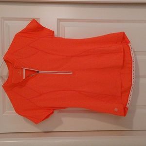 Athleta 1/2 Zip, Moisture Wicking,- Biking/ Hiking/ Workout Jersey Top, Size L